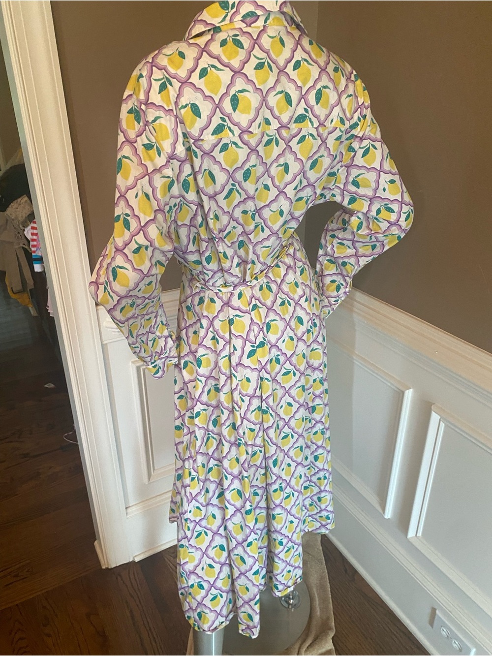Boden Amy Cotton Shirt Dress Size 16-18L
Lemon Grove/Lacender - Picture 6 of 7